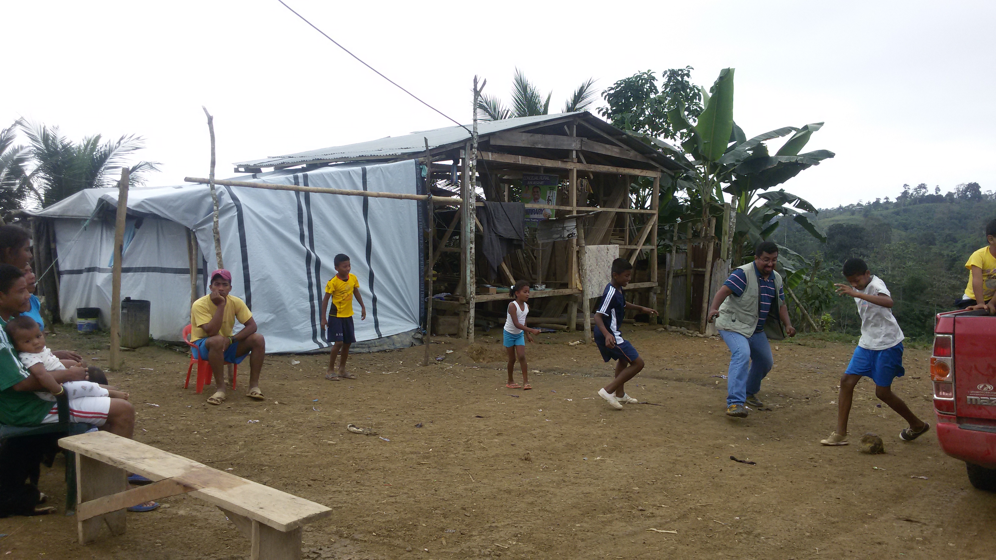 Kinder aus dem Partnerprojekt in Ecuador