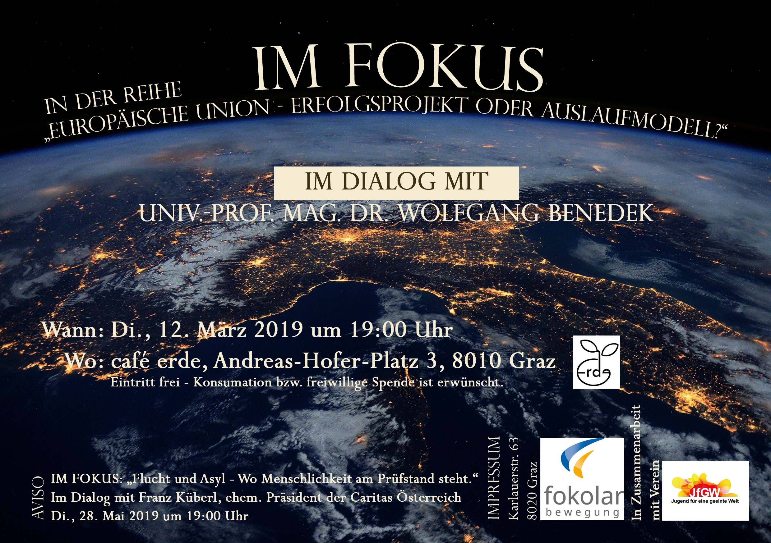 Flyer Veranstaltung 'Im Fokus' 