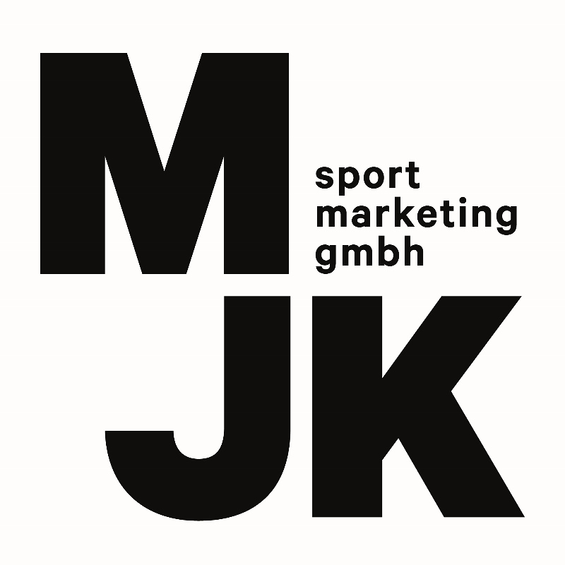 MJK - sport marketing gmbh / sport marketing gmbh Logo MJK - sport marketing gmbh in schwarz auf weißem Hintergrund